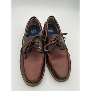 Jos. A. Bank Men's Boat Shoes Leather Lace up Brown Size 9.5